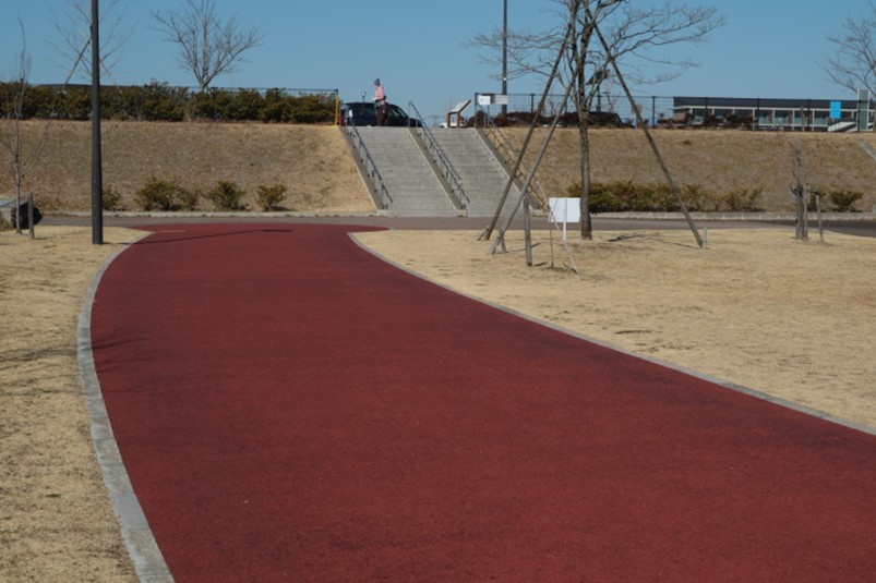栃木県足利市五十部公園と五十部運動公園の境界部分