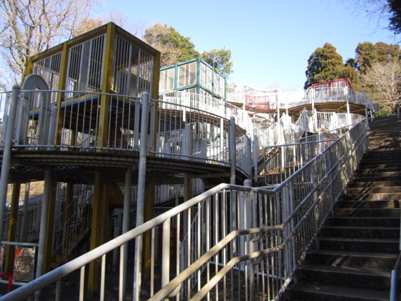 神奈川県横浜市こども自然公園とりでの森の複合遊具
