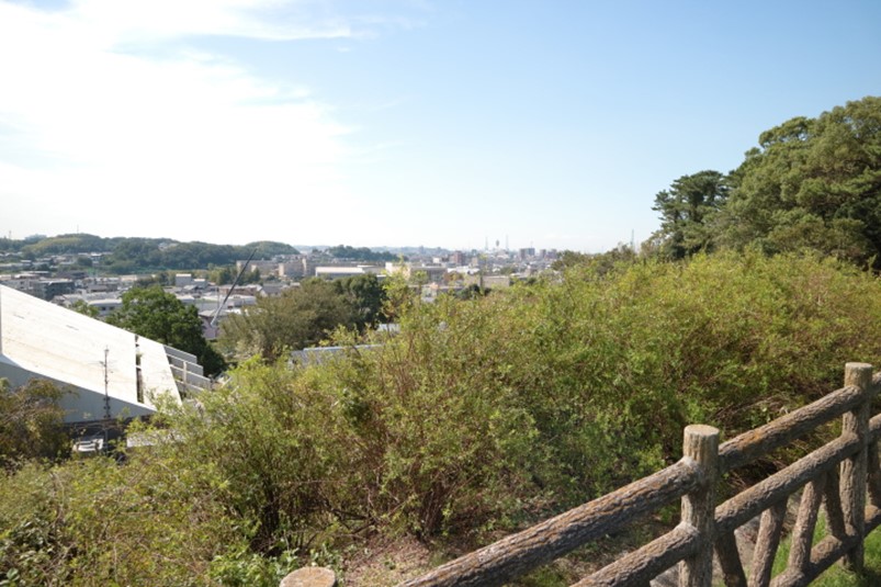 大池公園展望の丘から農業センター方面の眺め